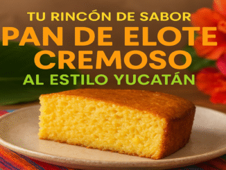 Pan de elote cremoso al estilo Yucatán, postre tradicional mexicano con maíz tierno, suave y dulce, ideal para recetas auténticas yucateca